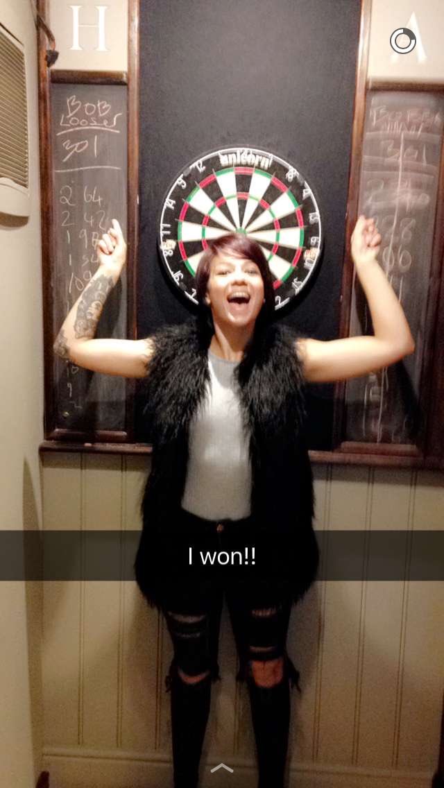 BobbieeAtkinson's tweet photo. Won on darts and got a bullseye! 🤗🤗 https://t.co/norYJpPiVE