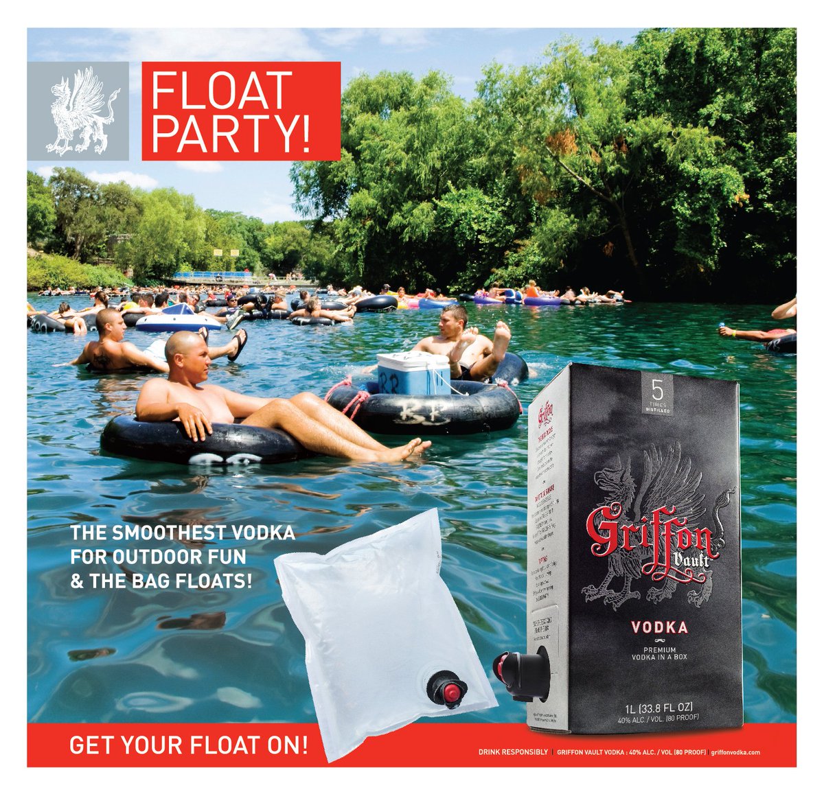 GriffonVault's tweet photo. Who's up for #AppleRiverTubing this weekend? We are. Find us at Liquor Depot-Somerset, WI #TheBoxRocks #TheBagFloats https://t.co/we80Fpy5ZQ