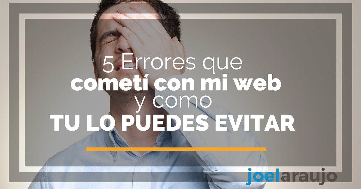 joelaraujor's tweet photo. No cometas estos 5 Errores en tu web. https://t.co/7mLMrNzPB6 #ErroresWeb #Wordpress #Proyecto #Errores #Web https://t.co/rvxqoGAJv2