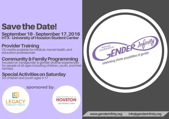 GenderInfinity's tweet photo. The Gender Infinity Conference 2016! Want to Volunteer? Have Vendor Booth? Make a Donation? https://t.co/nQdYFWyqqu https://t.co/ELjGPhcZN1