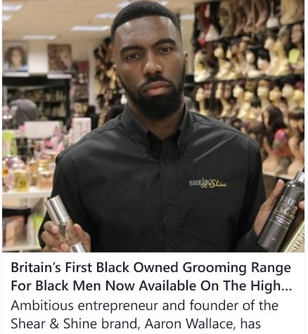 RickyStutterz's tweet photo. This is the type of news I like to read. UK's first black own product store https://t.co/xRpxYgIm0B