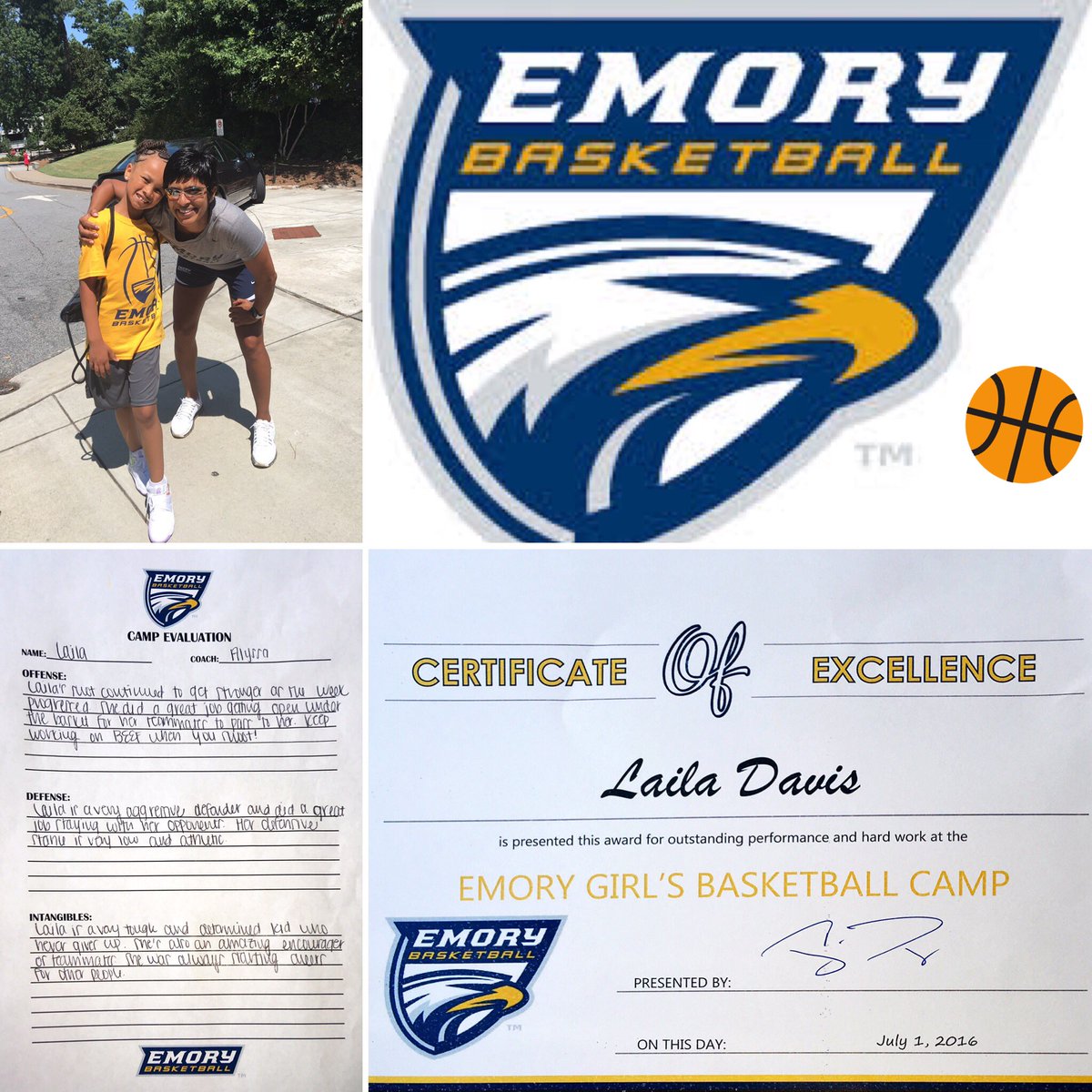 CoachBoog_'s tweet photo. First camp in the books. Great words of encouragement. Great staff @EmoryWCBB Thanks for a great week. #TeamBoochie https://t.co/EtBjobVOcD