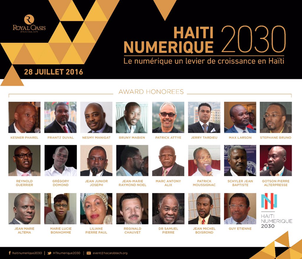 HBeaucejour's tweet photo. #CONGRATULATIONS to all the nominees of #HAITINUMERIQUE2030 #SOGENER #ATHIC #CONATEL #DIGICEL @RTVCHAITI @Power1021 https://t.co/BRG17QoYWp