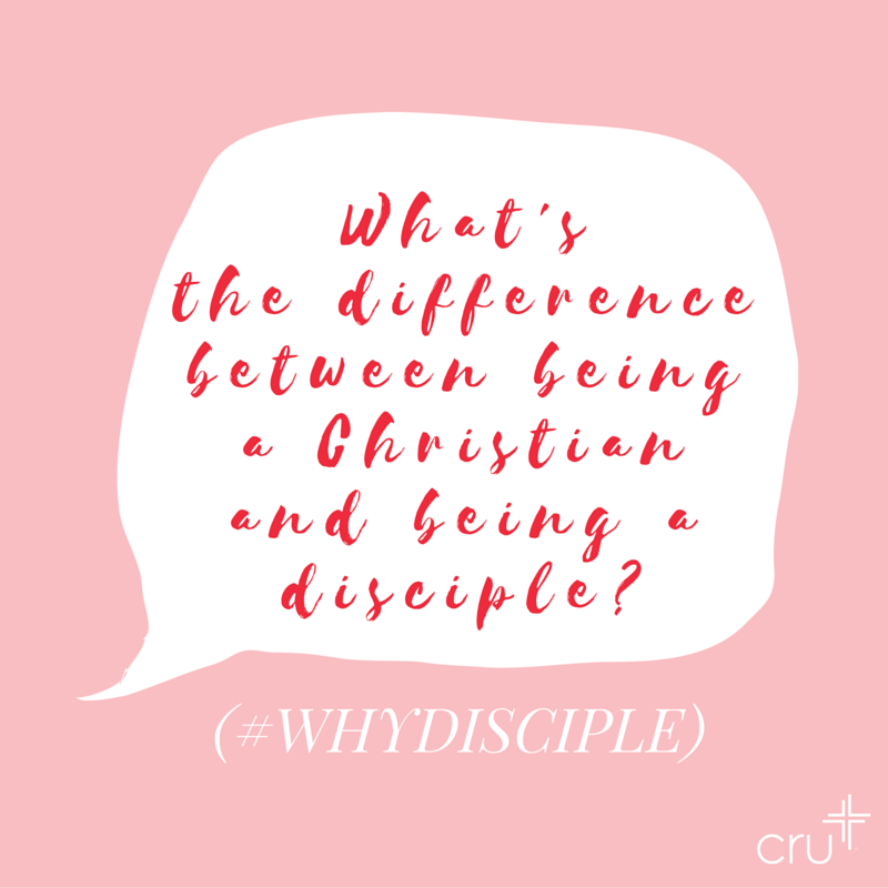 crutweets's tweet photo. Is there a difference between being a Christian and being a disciple? #WhyDisciple #CruChat https://t.co/qapYRZ1ESH
