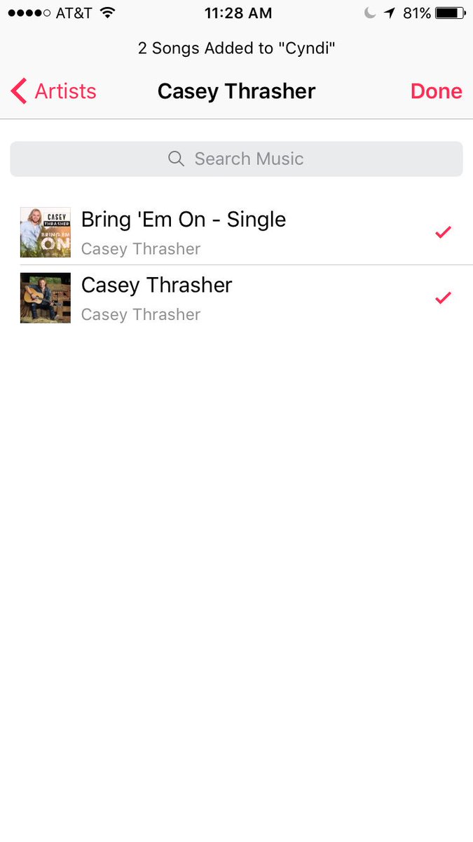 bamaluv13's tweet photo. Added the new @ImCaseyThrasher single onto my playlist!! New pool music ✔️❤️
#bringEmOn #caseythrasher #summertunes https://t.co/dRKDArkUJT