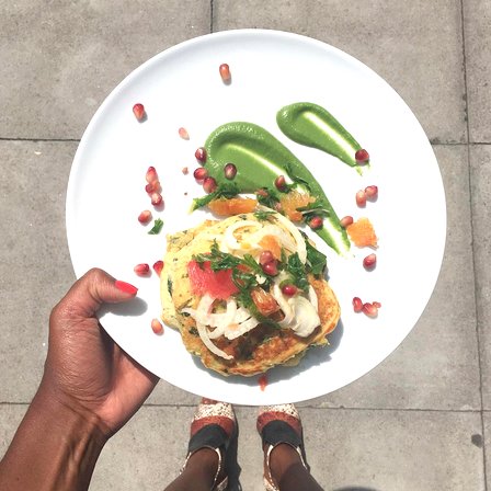 LIVEUK_'s tweet photo. These kale pancakes look like exactly what we need right now! @AJOdudu #LiveClothing #TeamLive #LiveOfficial https://t.co/q1s8LhL1hW
