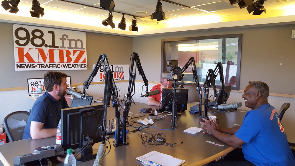 JCEFrankWhite's tweet photo. Thanks for inviting me to be on your show today @KMBZradio @ParksKMBZ #TrendKC https://t.co/eTlCdKhdMN