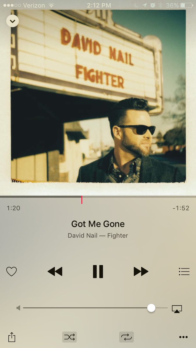 strongmusicvibe's tweet photo. #GotMeGone @davidnail #NowPlaying https://t.co/wz7mqVrF21