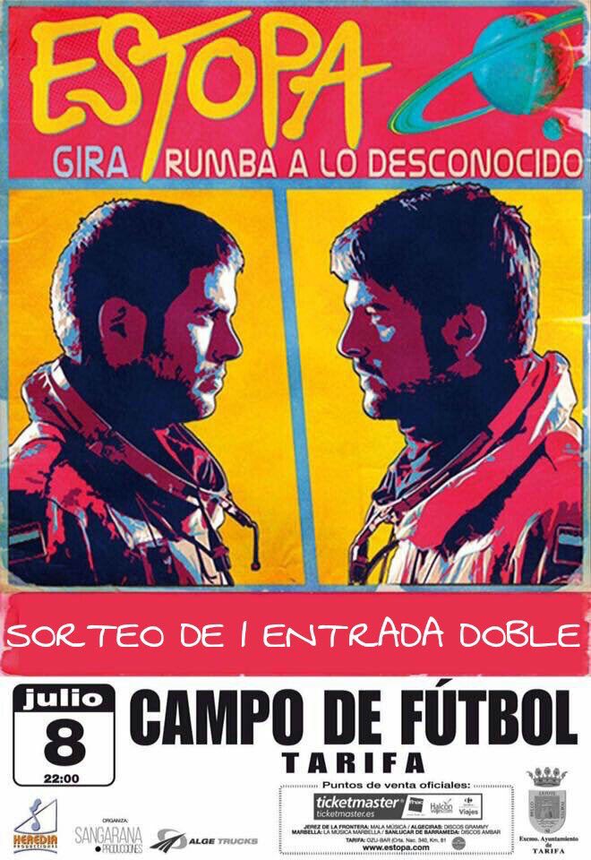 JoseAntonioGMA's tweet photo. ESTOPA
SORTEO 1 ENTRADA DOBLE

¿QUÉ HACER?
SIGUE A @ConectaBooking Y @LOMEJORDECADIZ
DAR RT A ESTE TWEET
FIN: 6JULIO https://t.co/xME8jLBaDZ