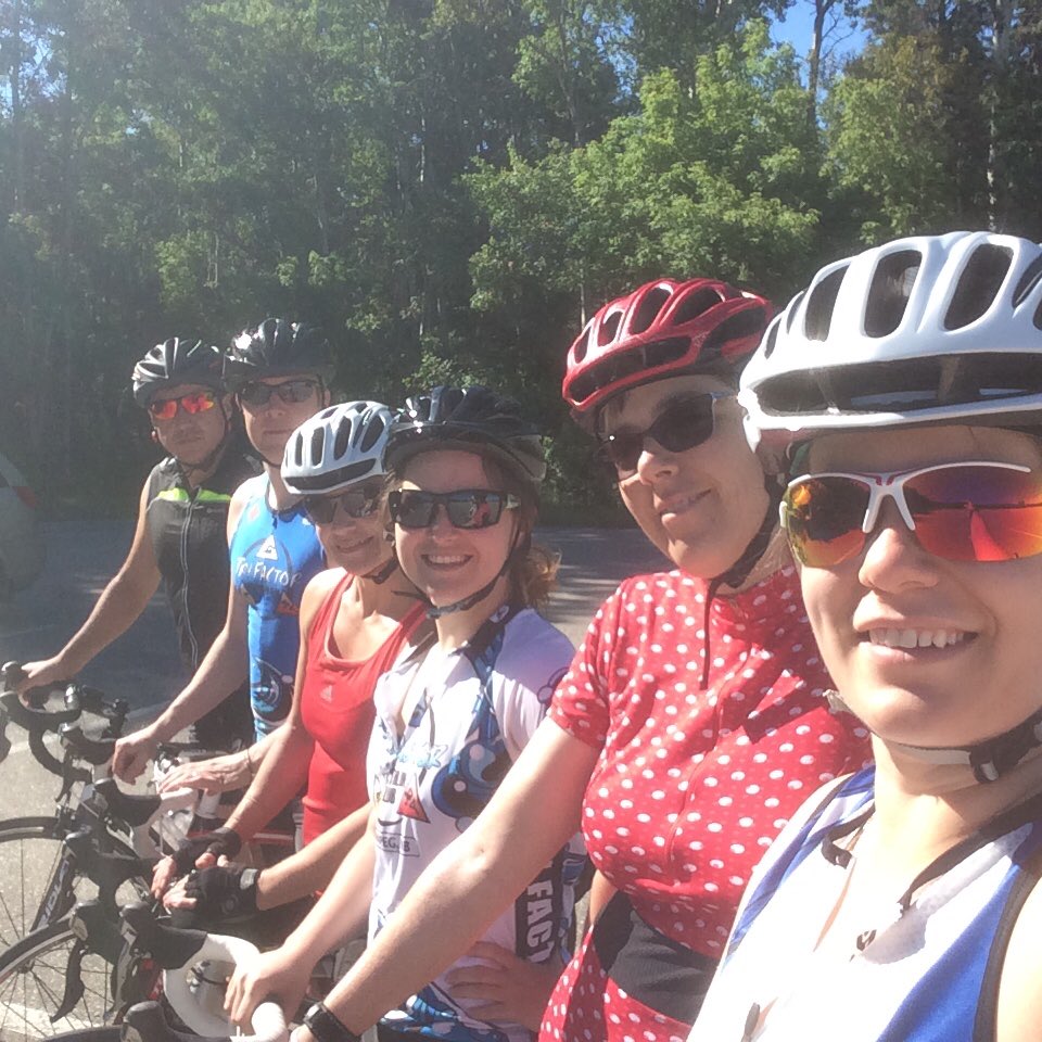 TrifactorTris's tweet photo. Happy Canada Day to all! Great morning for our own mini triathlon! #trifactor #triathlon #CanadaDay2016 https://t.co/Z8Ap1GpvmC