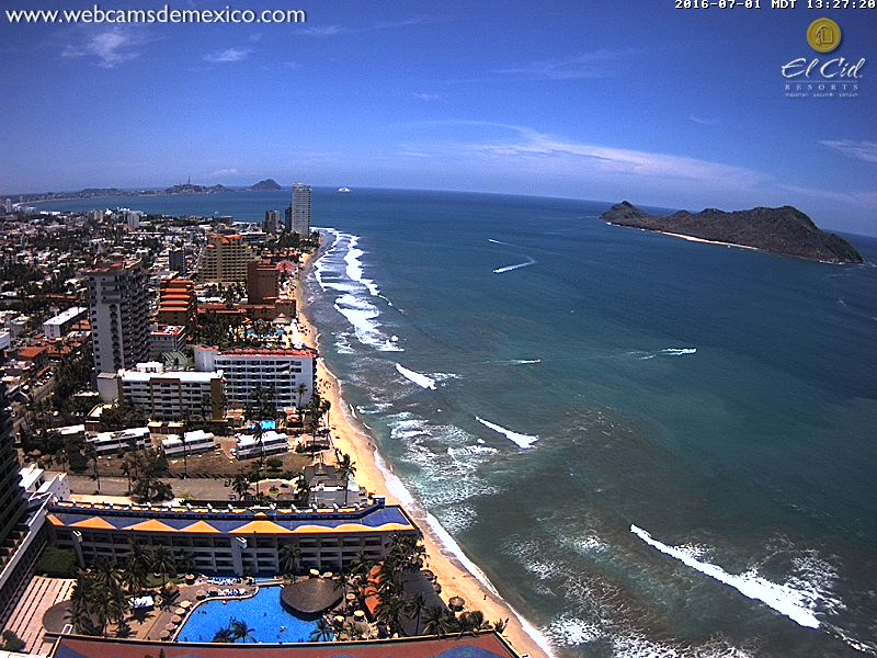 ¡Así luce "la perla del pacifico" #Mazatlán #Sinaloa cielo despejado con temperatura de 31°C! #VeranoEnMazatlán