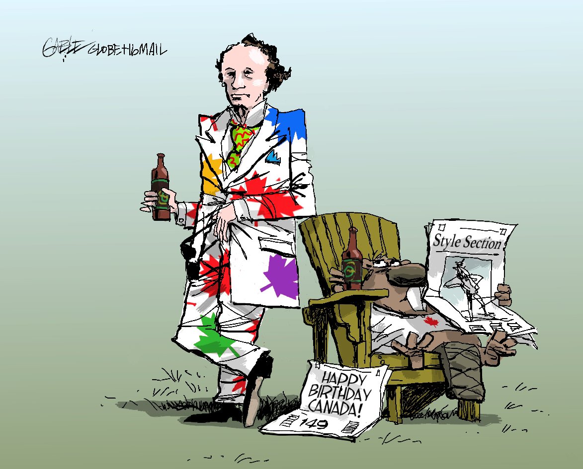 globeandmail's tweet photo. Happy #CanadaDay, from cartoonist Brian Gable and the rest of us at The Globe https://t.co/hUOm4Q9bwt