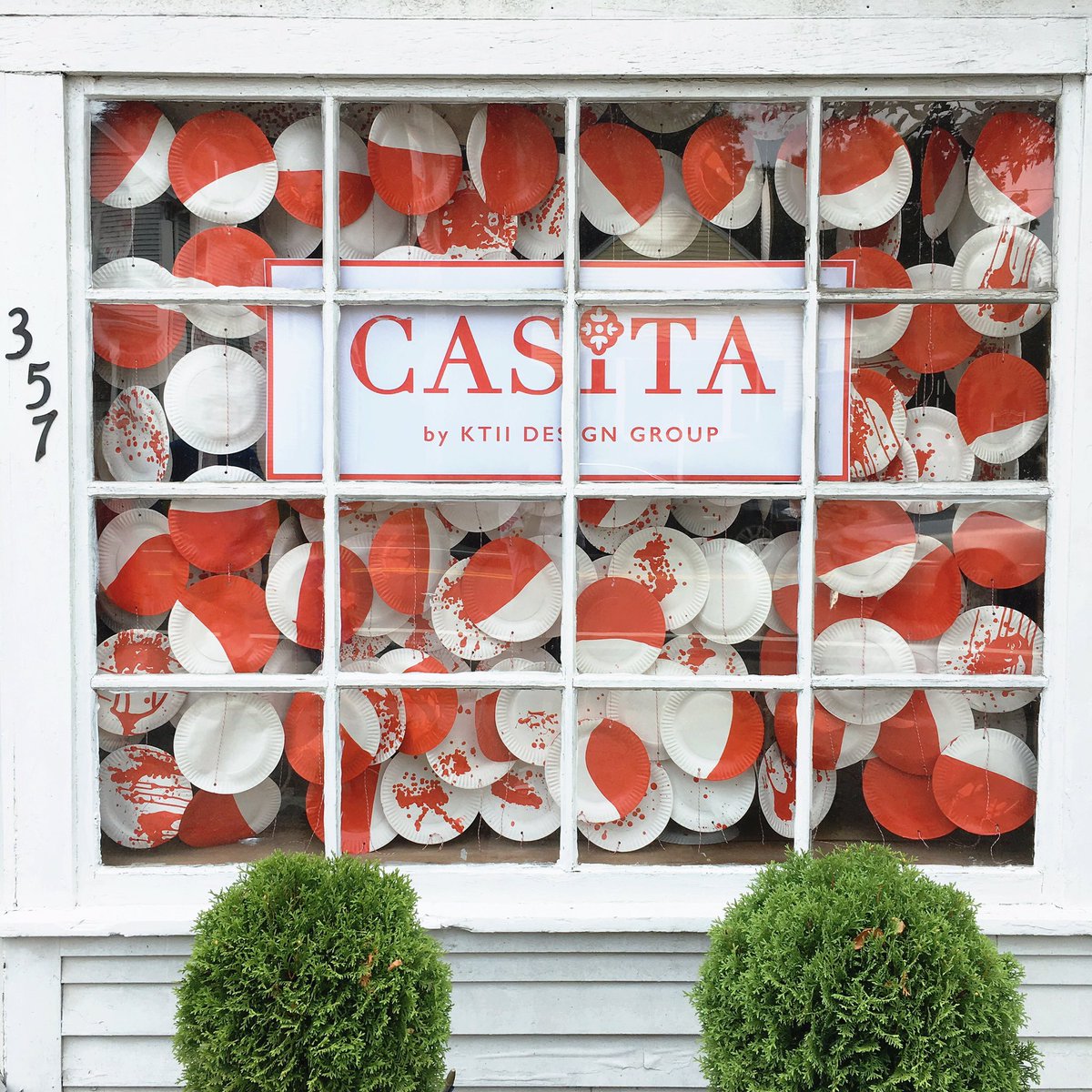 KT2DesignGroup's tweet image. New shop window is up!  Covered in paint, but I don't care!  Happy long weekend to you all...