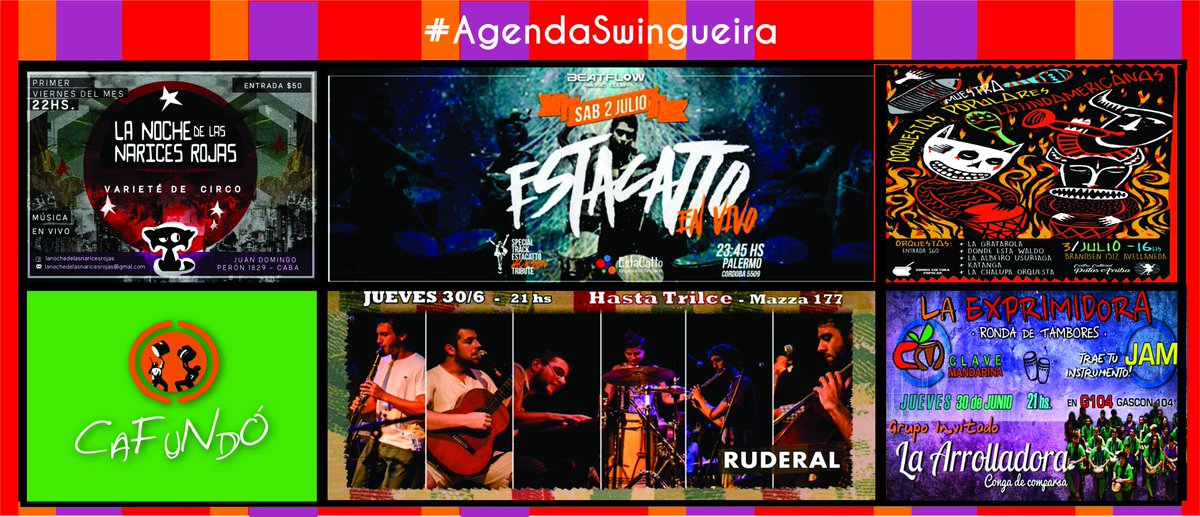 #AgendaSwingueira opciones para este Fin de Semana. Mira todo lo que estamos preparando en facebook.com/OASwingueira/
