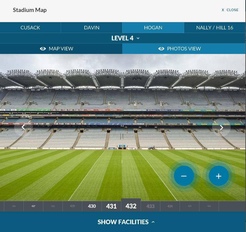 Croke Park Stadium Seating Chart