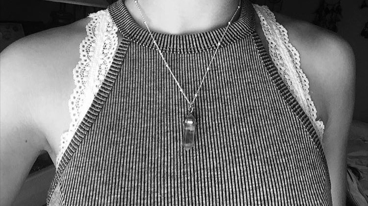 moonlight green mint necklace worn by <a href="/katieeuts16/">Katie Euting</a> x get free shipping with the code "druzylove" 🌞⭐️💫✨