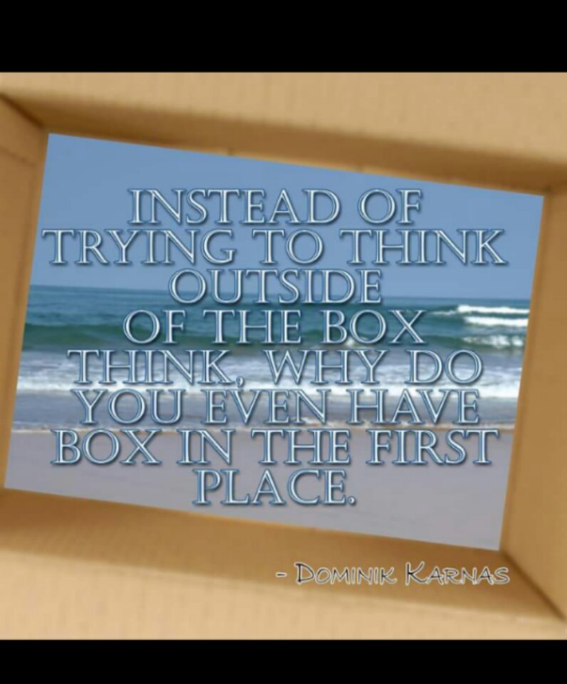 AudraDEJA's tweet photo. There is No Box! THINK BIG!!!! https://t.co/wJXIQ7K45o
