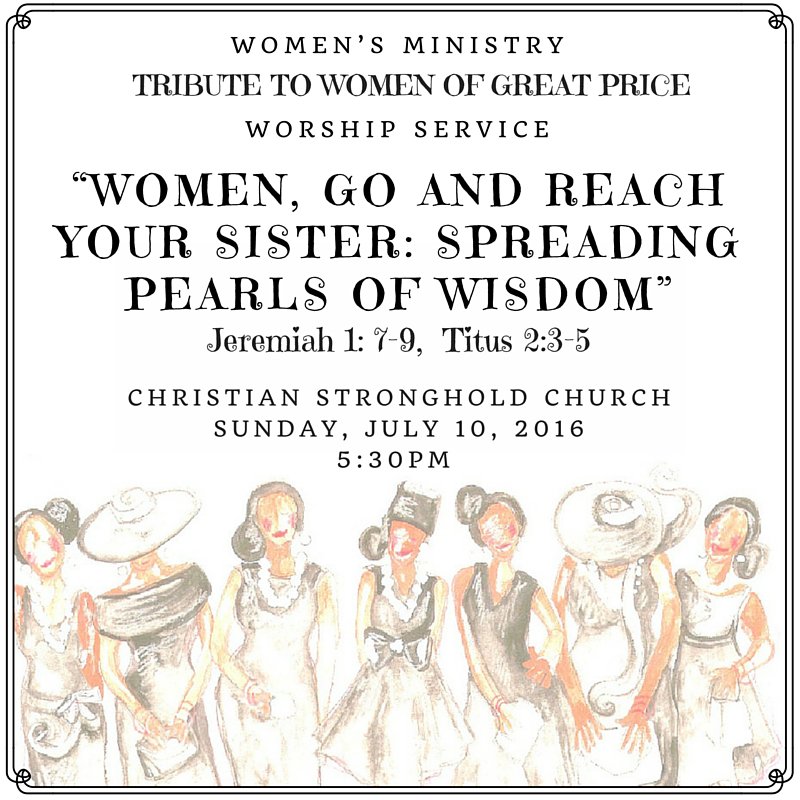 cscdaily's tweet photo. In Tribute to Women of Great Price worship service is Sunday, July 10th! #WomenofGreatPrice #CSCis50 https://t.co/yqOfY3hVgX