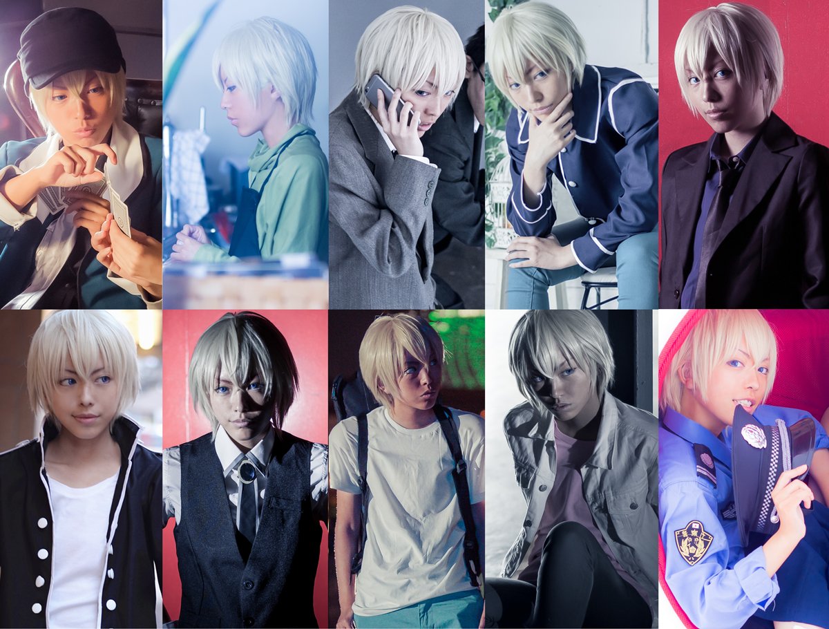 無敵のめたる コスプレ 安室透 バーボンから降谷零から安室透までここ2か月でこんなに衣装やってた まだやりたいの沢山ある 衣装持ちすぎ 一番右の2枚は捏造 T Co Qkfucxzpbx Twitter