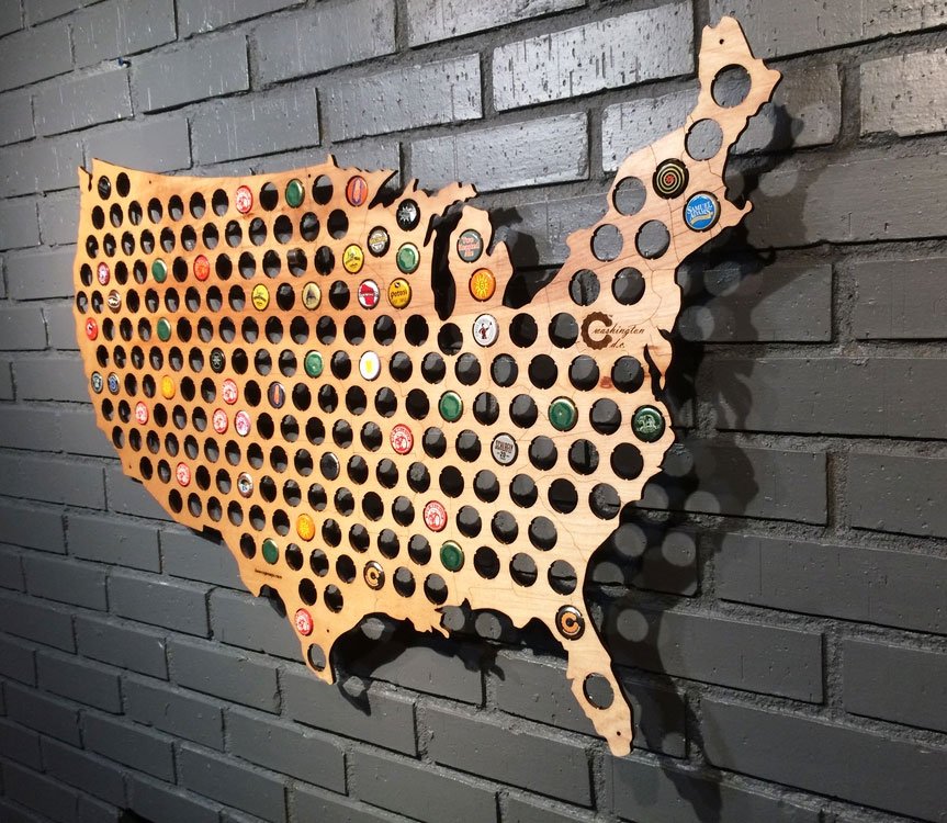 Brewmerica's tweet photo. Review some beers for a chance to win this sweet Beer Cap Map! 
https://t.co/Wm8vqFxrKe https://t.co/15GIKVT2hT