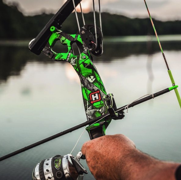 <a href="/OneidaEagleBows/">Oneida Eagle Bows</a> featuring TrueTimber's DeadFin Pattern. #Bowfishing #DeadFin