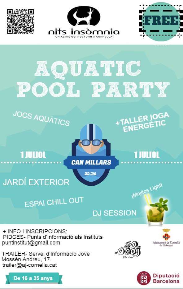 ramosibor's tweet photo. Aquatic Pool Party a les #NitsInsòmnia comença!!! https://t.co/rWY1Bx0DLl