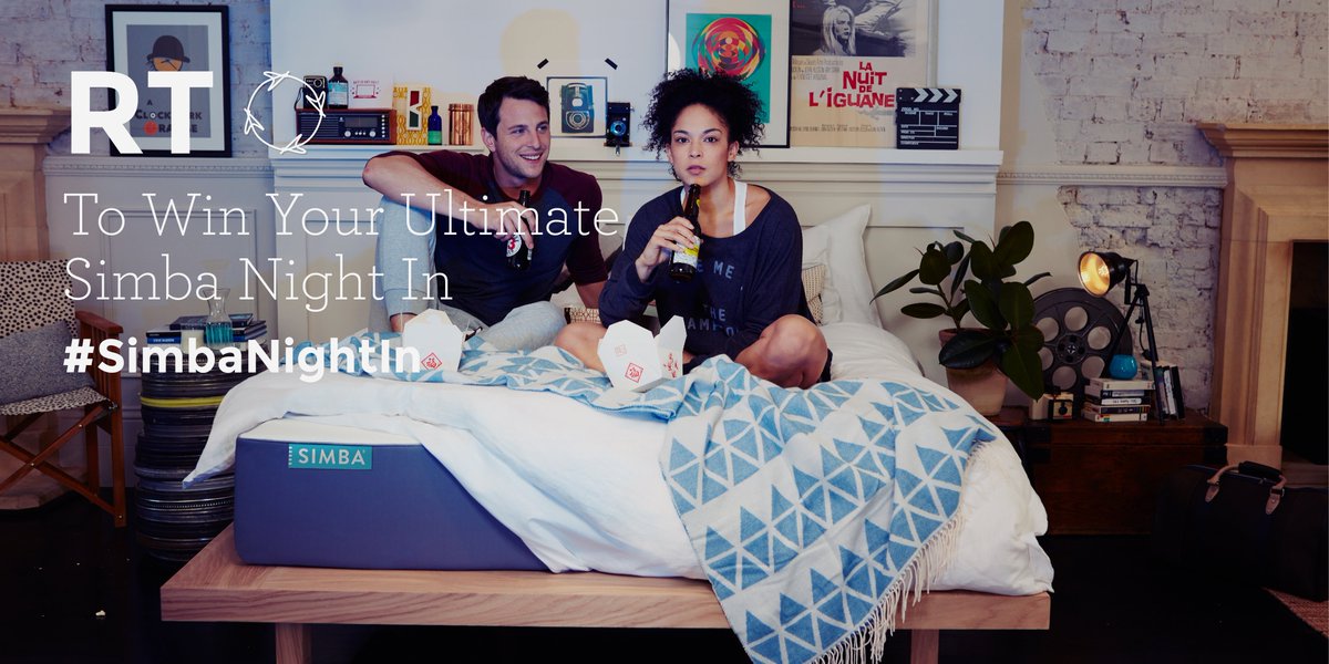 SimbaSleep's tweet photo. Last chance to enter:
#Win the ultimate night in! Retweet and follow to enter! #SimbaNightIn #Competition https://t.co/XQ5m5PGNIh