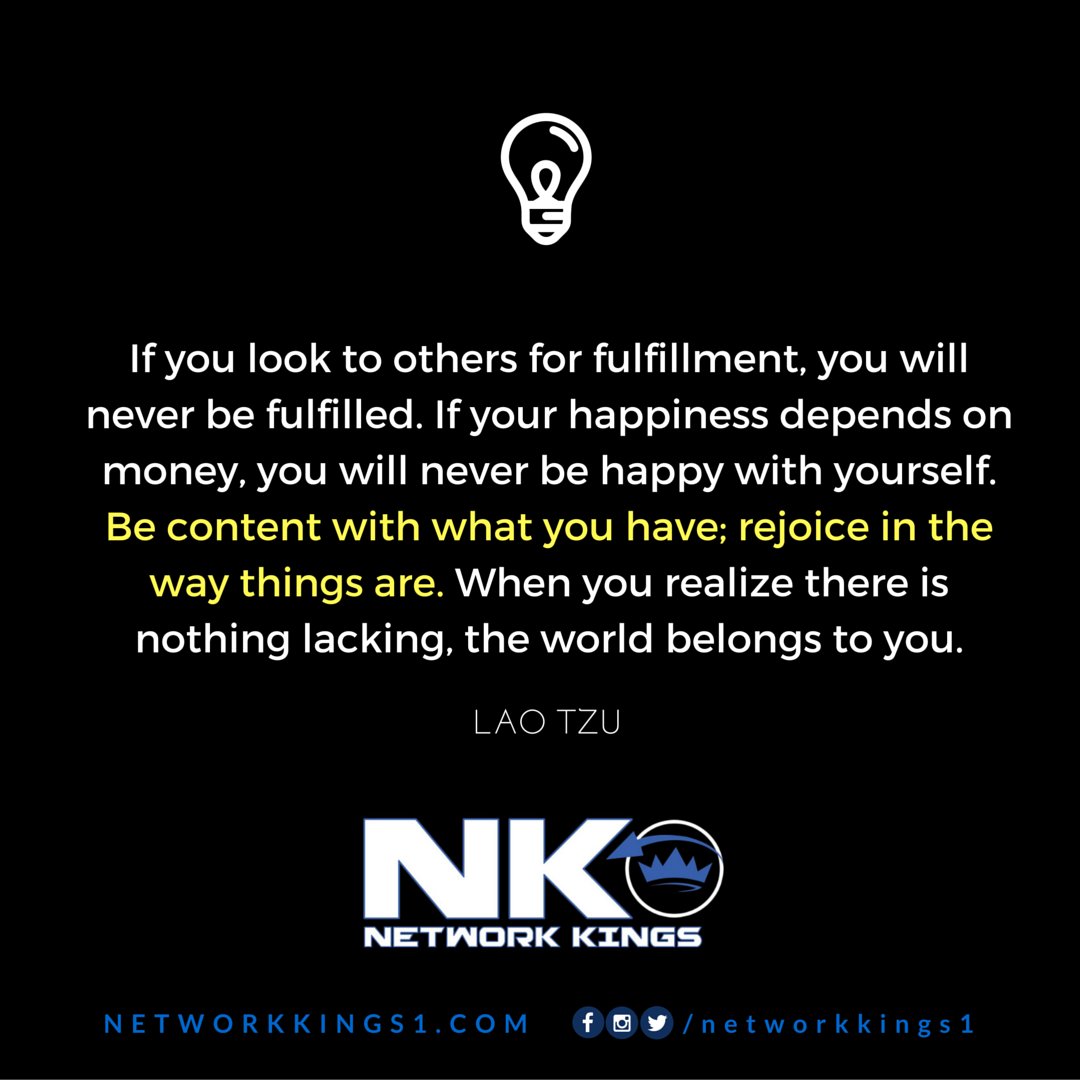 denienceo's tweet photo. Look to yourself for fulfillment and be content with what you have, then you'll be at your happiest. 😉 #motivation https://t.co/CjlxL2s7Tq