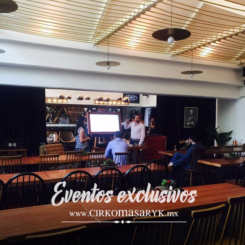 CirkoMasaryk's tweet photo. Ven a Cirko Masaryk el espacio de eventos más trendy de la ciudad, servicios integrales!
#eventos #presentaciones https://t.co/alB7loZX8E