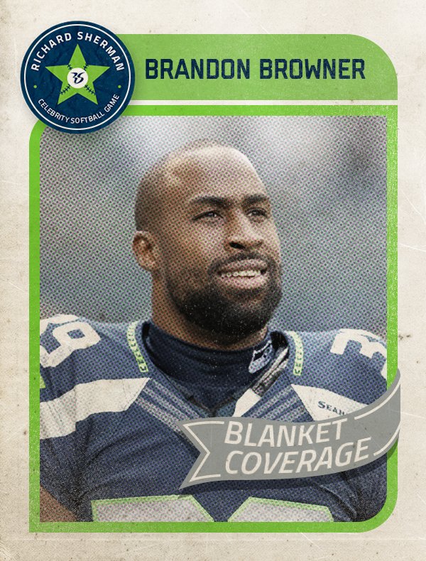 Blanket Coverage (@bc_rs25) on Twitter photo Will <a href="/bbrowner27/">Brandon Browner</a>, a 2-time Super Bowl Champ be on the winning Softball team? A little over 1 week until we find out! Will <a href="/bbrowner27/">Brandon Browner</a>, a 2-time Super Bowl Champ be on the winning Softball team? A little over 1 week until we find out!