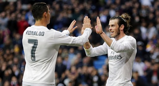 espn's tweet photo. Ronaldo and Bale: Teammates in Madrid. Enemies next week.

Portugal-Wales all set in the #EURO2016 semifinals. https://t.co/rU3h3BAtmJ