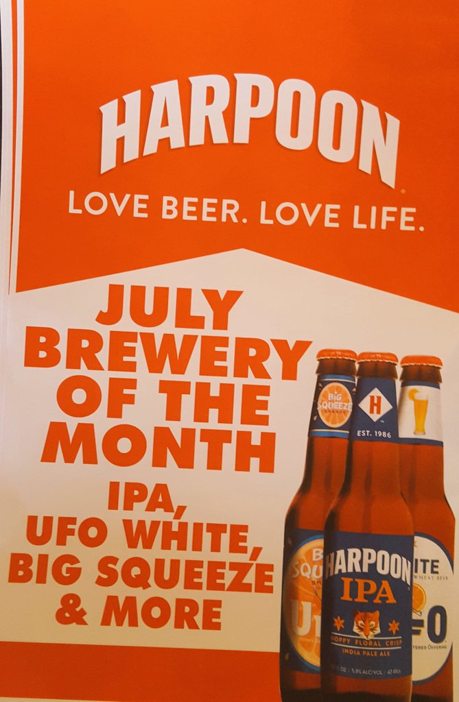CarissaHope717's tweet photo. Harpoon is the Brewery od the month at @otbnpboathouse https://t.co/s0erpKrm1s
