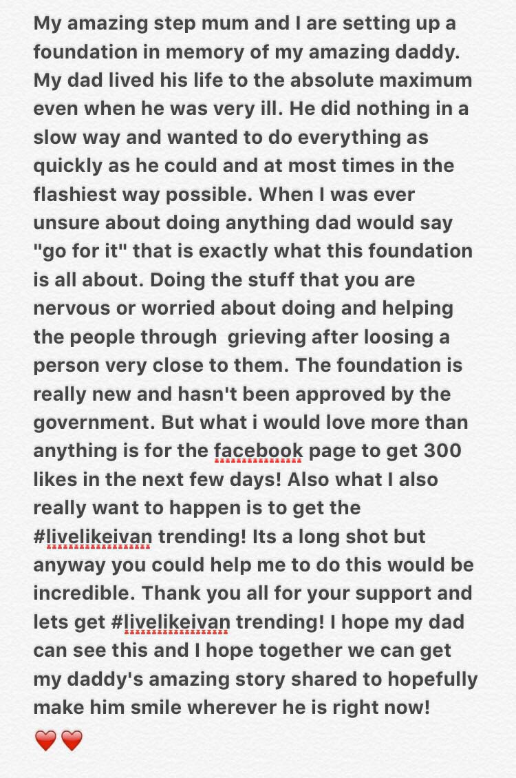TraceyJ0411's tweet photo. @BBClamacqshow @foals @StuartMaconie @matteveritt @shaunwkeaveny @Guy_Garvey Please retweet #livelikeivan https://t.co/54sh83yhby