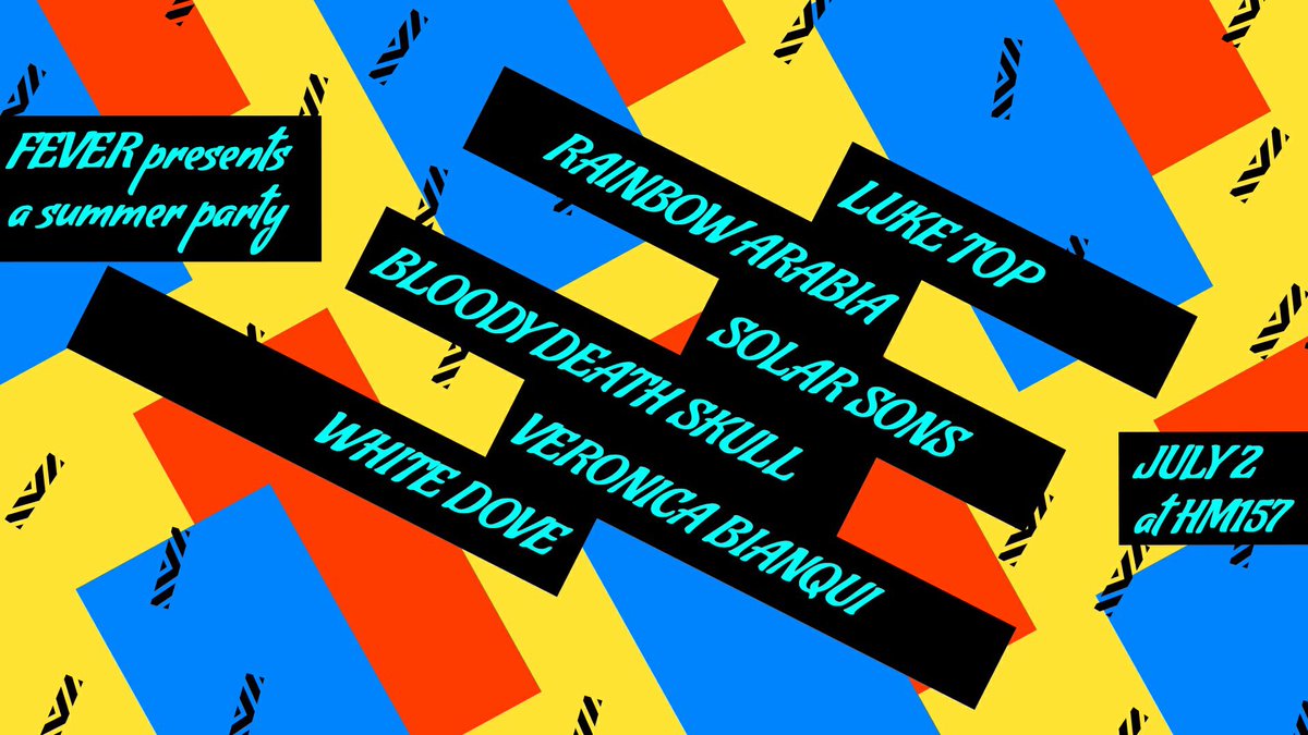 This Saturday <a href="/hm157/">hm157</a>* <a href="/bloodydeathskul/">Bloody Death Skull</a> <a href="/karaokefever/">Karaoke Fever</a> <a href="/WhiteDoveLA/">White Dove</a>  <a href="/SolarSons/">Solar Sons</a> <a href="/luketopsays/">Luke Top</a> facebook.com/events/2541778…