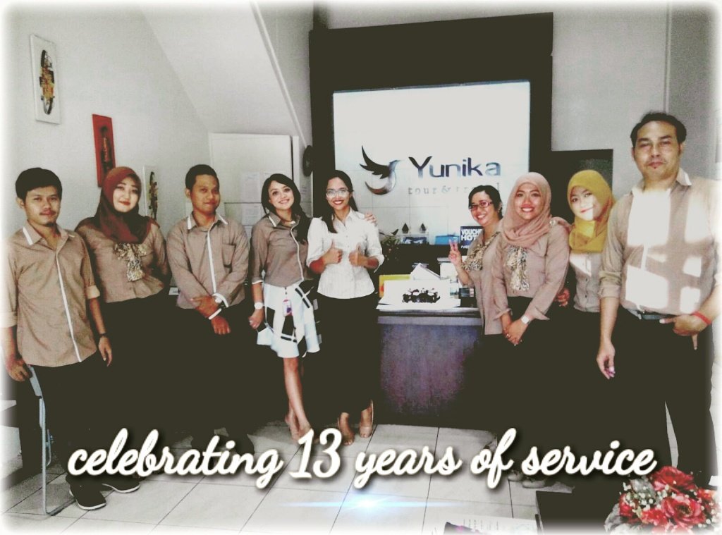 Thank u team for ur dedication &amp; also customer for trusting us. 
Happy 13th anniversary Yunika Tour ! 
God bless us!