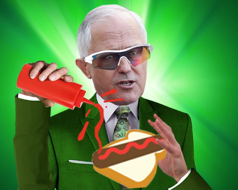 .<a href="/sunriseon7/">Sunrise</a> today <a href="/TurnbullMalcolm/">Malcolm Turnbull</a> asks people4 their trust,I'll be asking4 extra sauce #democracysausage #ausvotes