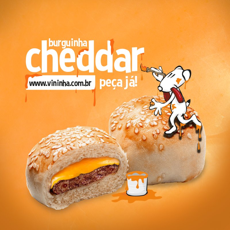 vininha_'s tweet photo. Já experimentou o Burguinha Cheddar? https://t.co/zMPrb7wjyy
Faça seu combo ou aproveite as promoções em sua cidade. https://t.co/AdE7EUJJka