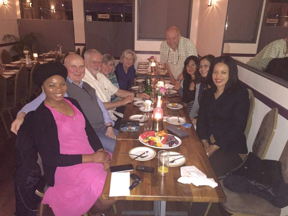 ClaudiaWebbe's tweet photo. Great to relax in Islington with Jeremy Corbyn &amp; other Labour comrades tonight - we're ready, united &amp; stronger https://t.co/jbV8QbxQMQ