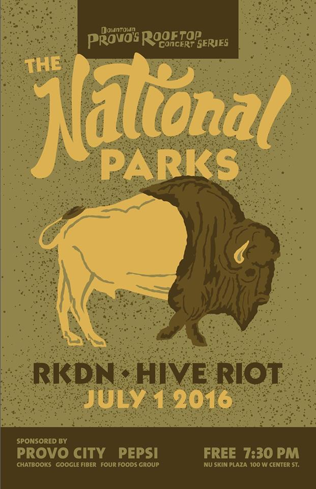 VisitUtahValley's tweet photo. Come jam out and support local bands #TheNationalParks #RKDN #HiveRiot @Rooftopconcerts series tonight at 7:30pm https://t.co/0MKnQ5YG6k