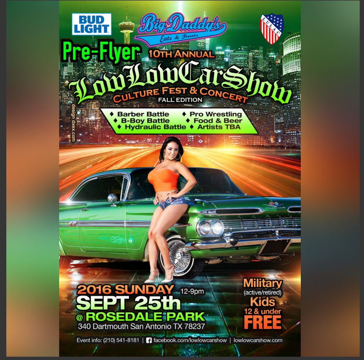 LowLowCarShow's tweet photo. #PreFlyer #LowLowCarShow #FallEdition #StayTuned #MajorArtists #TheGreatestCarShowOnEarth #SanAntonioTx SOUTH TX! https://t.co/jYBpbLSyJf