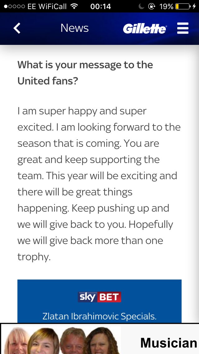 liamsmith187's tweet photo. Bring on next season, I love him already. #IbraIsRed https://t.co/FeW1debxGb