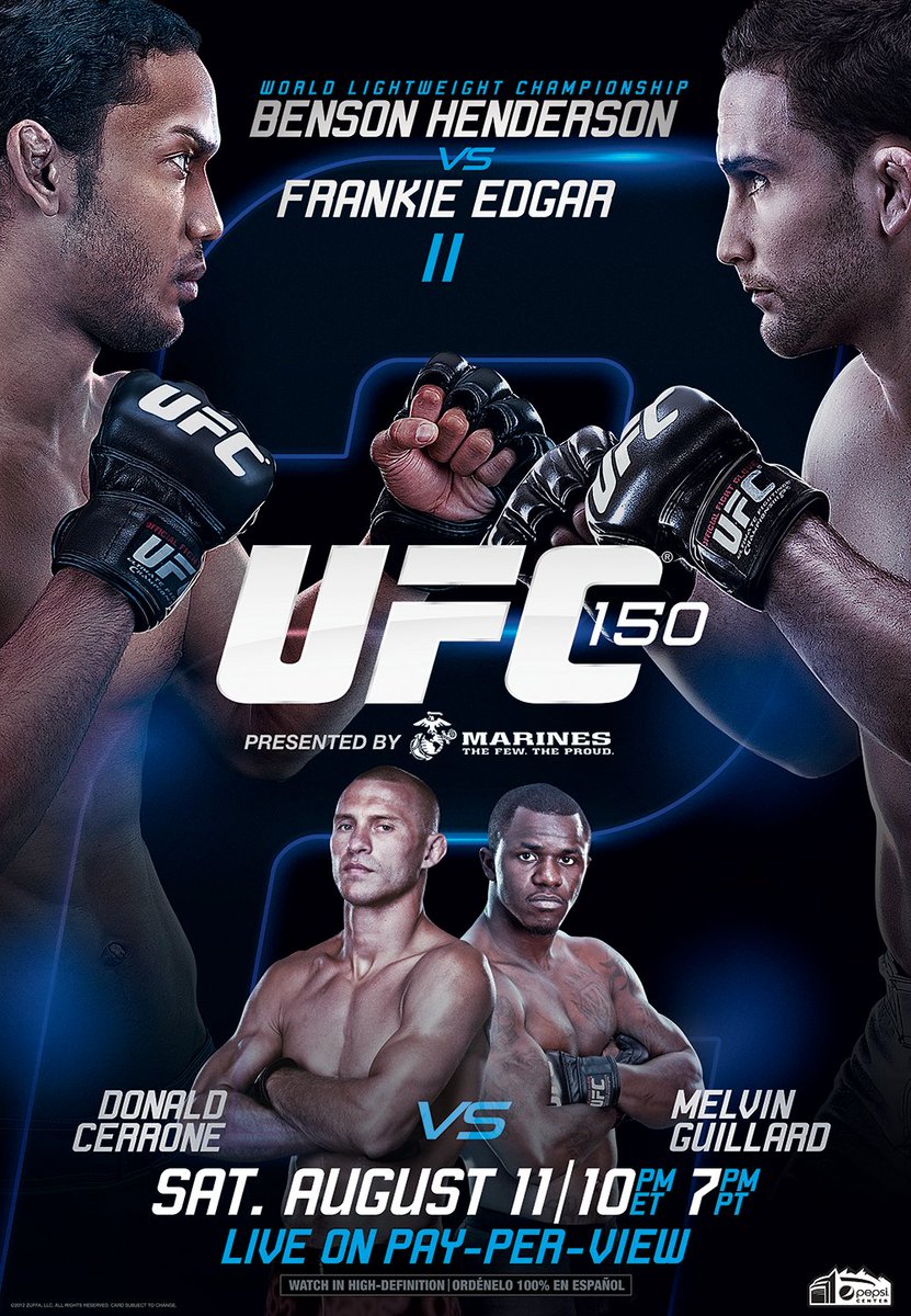 UFCONFOX's tweet photo. #UFC150: Benson Henderson def. Frankie Edgar #FightPosterFriday #UFC200 https://t.co/4WJ6ygjqZC