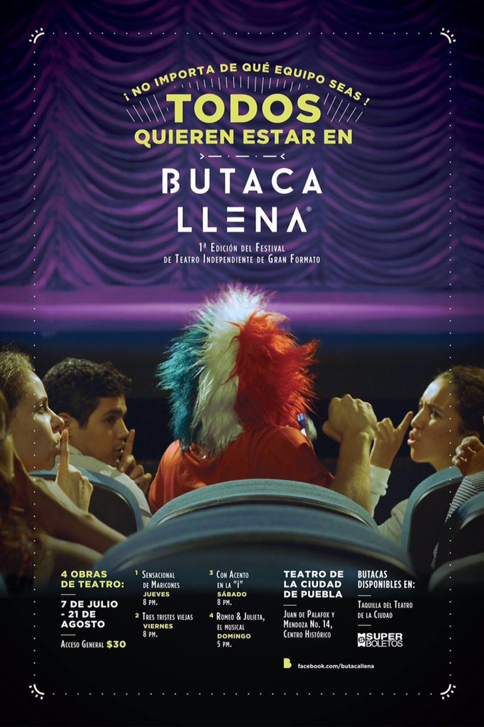 uccbuap's tweet photo. 🎭 Las instituciones educativas promovemos la cultura

¡Dejamos la cartelera de Butaca Llena! https://t.co/9DOZh0RdeQ