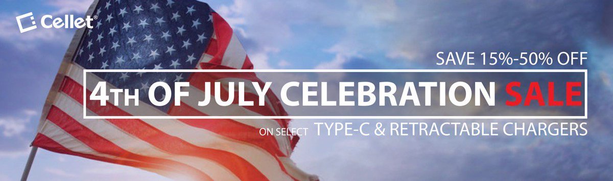 Go_Cellet's tweet image. Save 15-50% off select Type C and Retractable Car Chargers! 
amzn.to/29908Xr #4thOfJuly #Amazon