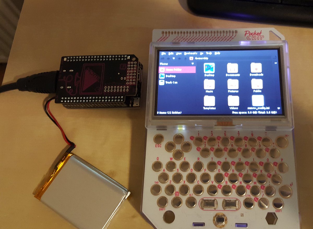 CHIP &amp; PocketCHIP have arrived safe &amp; sound in Vienna, Austria, Central Europe TY &amp; ahoyahoy <a href="/nextthingco/">Next Thing Co.</a>