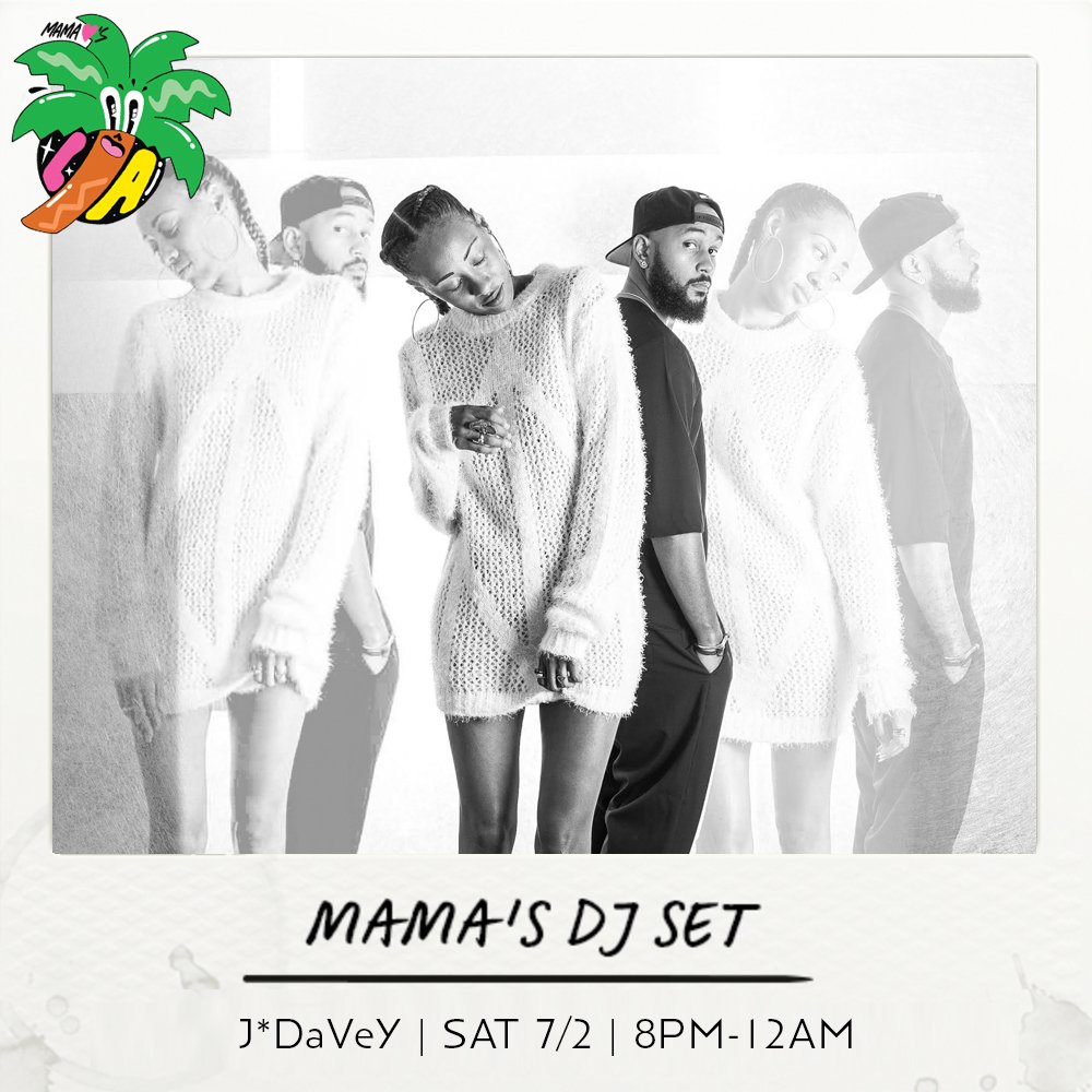 Mama is welcoming back <a href="/WEareJDaVeY/">J*Davey | Jack+Brook</a>  this Saturday for a special #hiphop and R&amp;B set! Join the party until 12am! 💋🔊