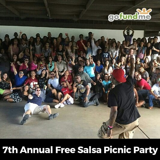 ParkerCocolo's tweet photo. The 7th Annual FREE Salsa Picnic Party this September! Please support https://t.co/EF4Pfn8tak @gofundme #funded https://t.co/PWjQGJGSaa