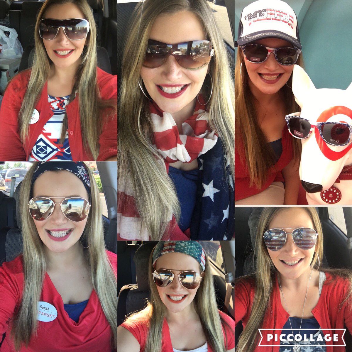 Was wearing red, white &amp; Blue all week long to work! Hope everyone has a wonderful 4th! Enjoy the the weekend :)