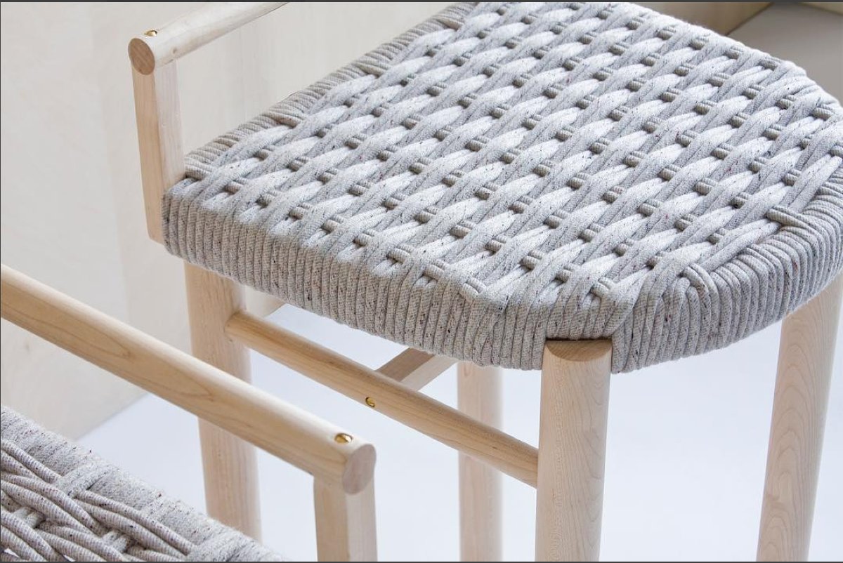 #danishweave with #japanesetextile cord 〰〰
#wrkshpdesign