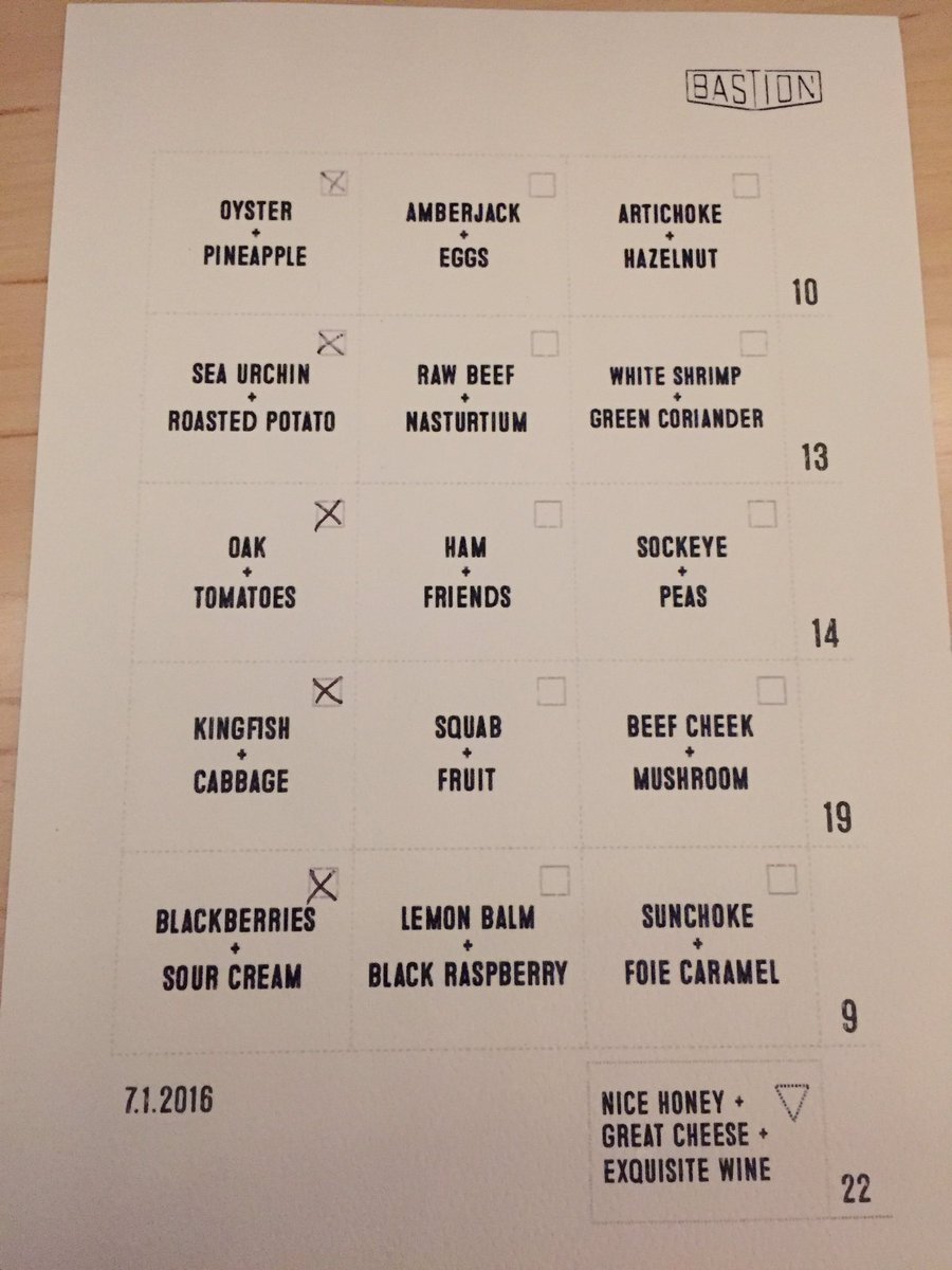 SteveLayman's tweet photo. Maybe best meal I've had in Nashville at Bastion w/@redpath2 &amp; @grubbstepp thanks to @softarchitect. Check it out. https://t.co/RGhPRWAX74